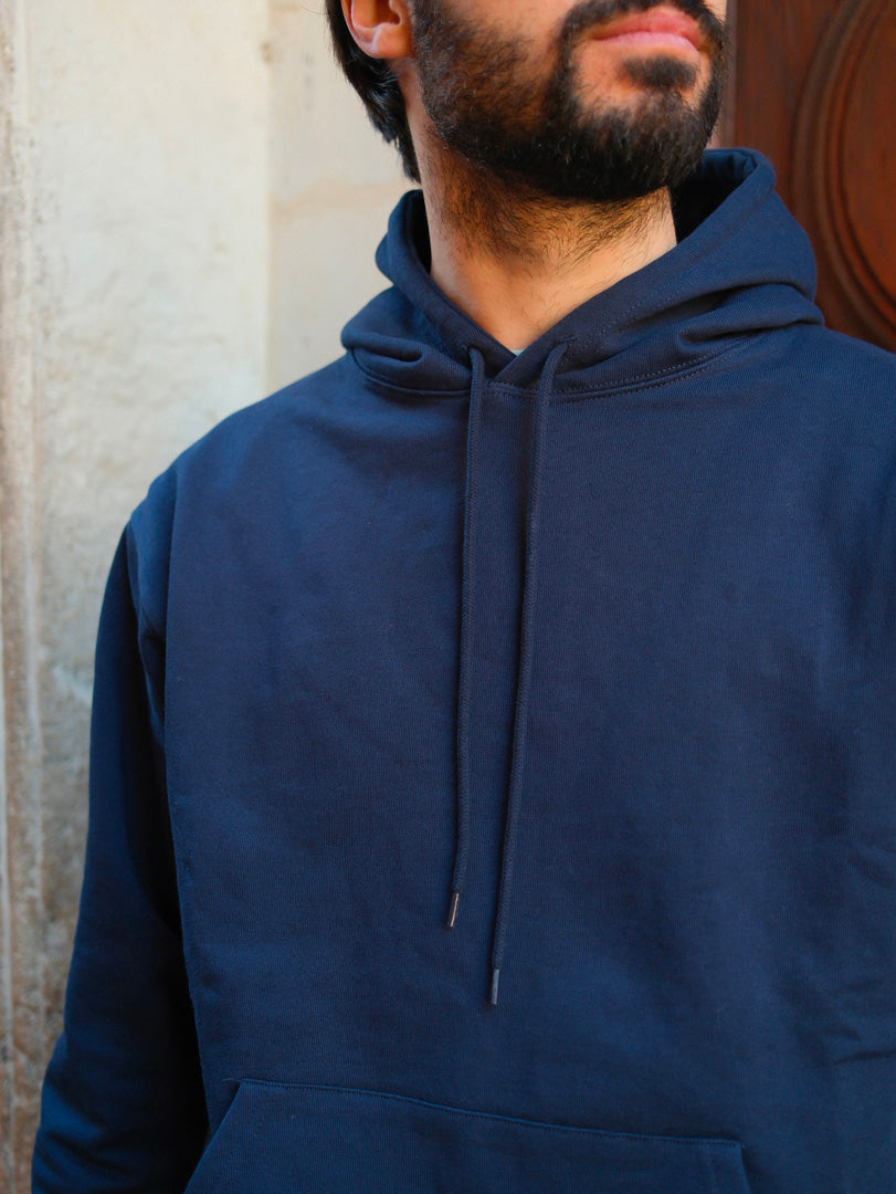 Universal Overall Hoodie Sweat Shirt Navy
