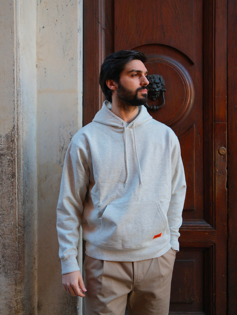 Universal Overall Hoodie Sweat Shirt Oatmeal