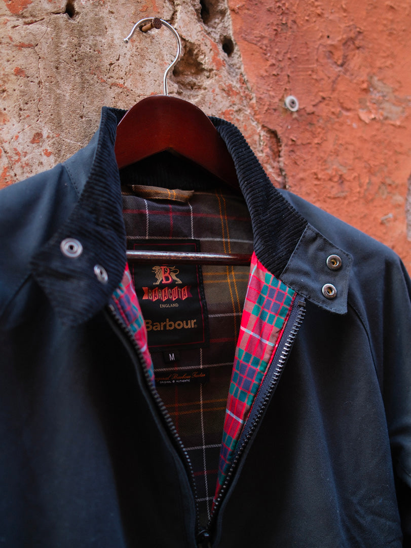 Barbour x Baracuta Porton Wax Jacket Navy