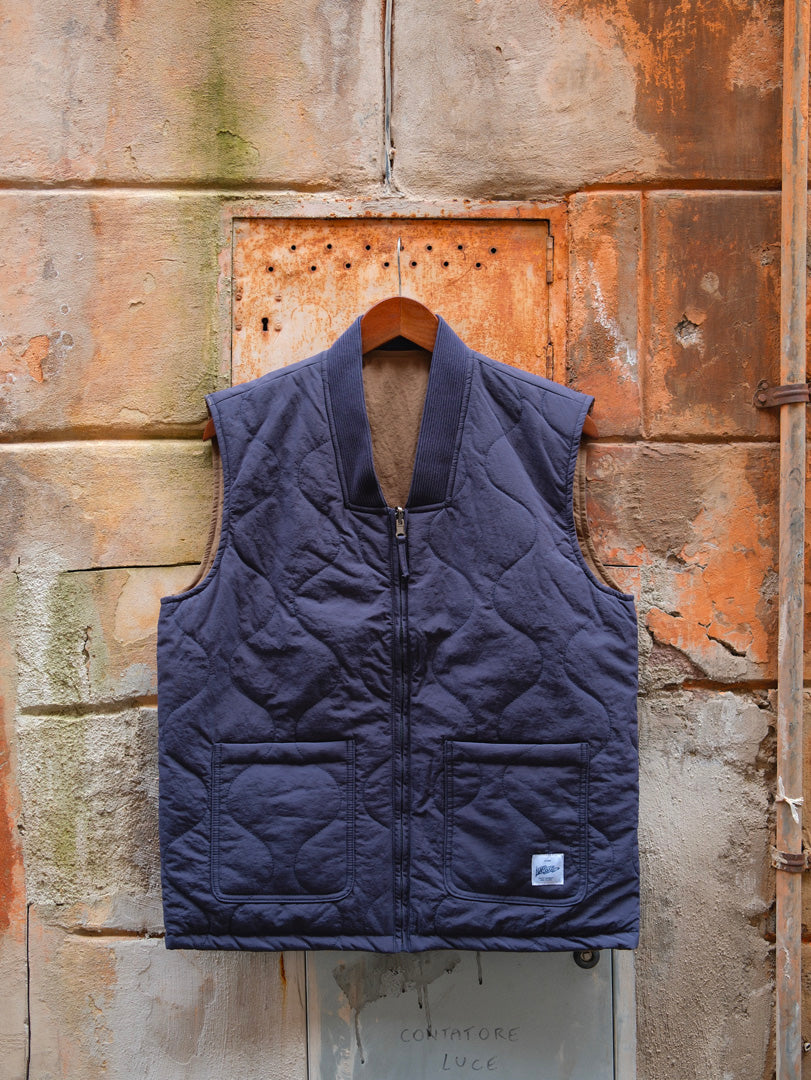 Gaffi & Co Kensington Vest Reversibile Blu/Oliva