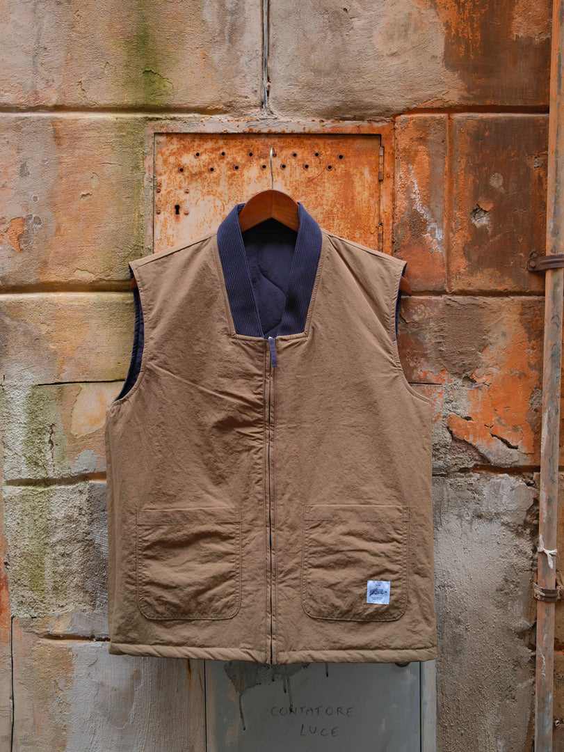 Gaffi & Co Kensington Vest Reversibile Blu/Oliva