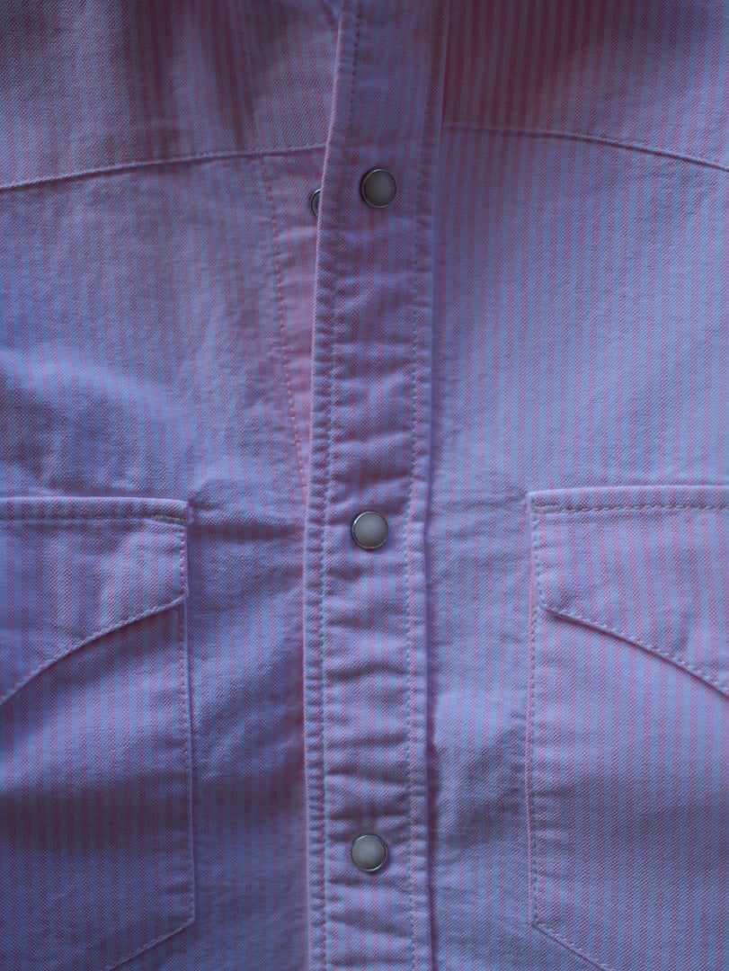 Chesapeake's Western Oxford Shirt Flagstaff Striped Pink