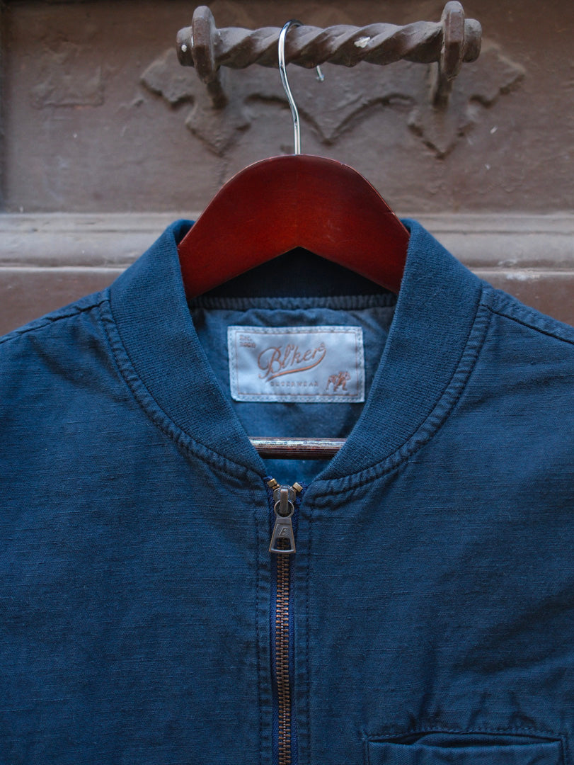 Blker Bear Vest Misto Lino Navy