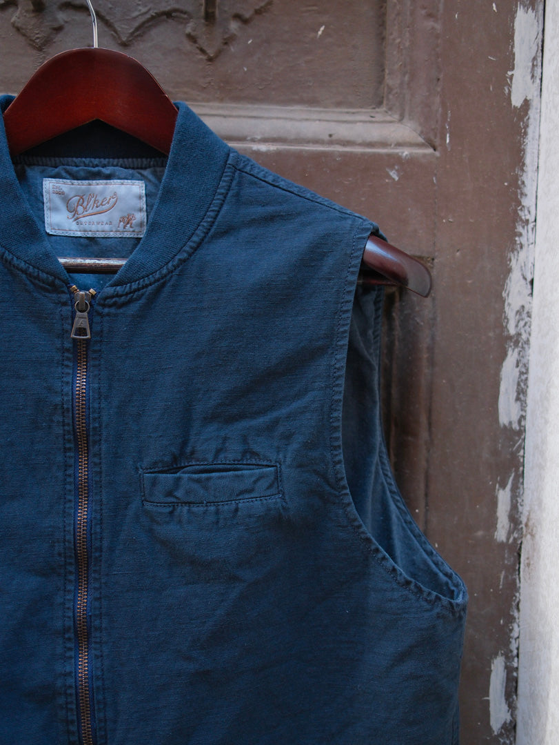 Blker Bear Vest Misto Lino Navy