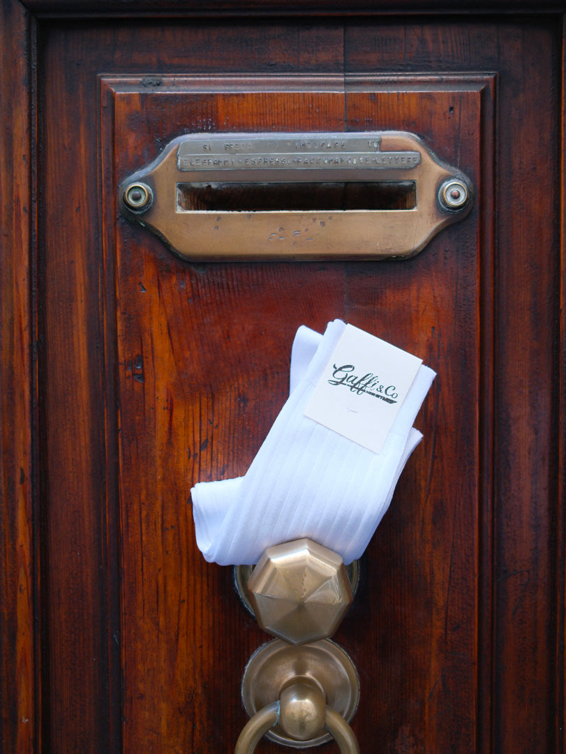 Gaffi & Co. Calza Filo di Scozia Bianco 020