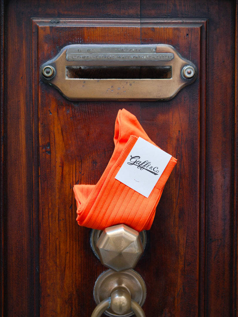 Gaffi & Co. Calza Filo di Scozia Mandarino 149