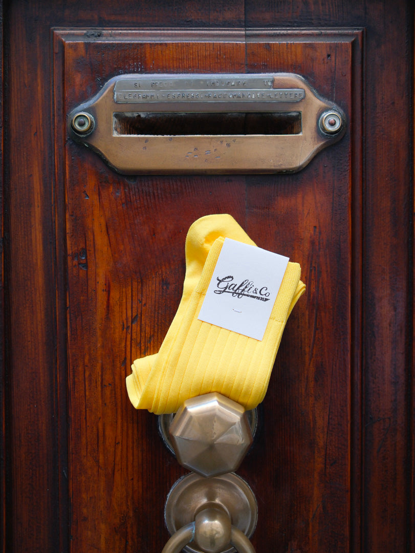 Gaffi & Co. Calza Filo di Scozia Giallo 022