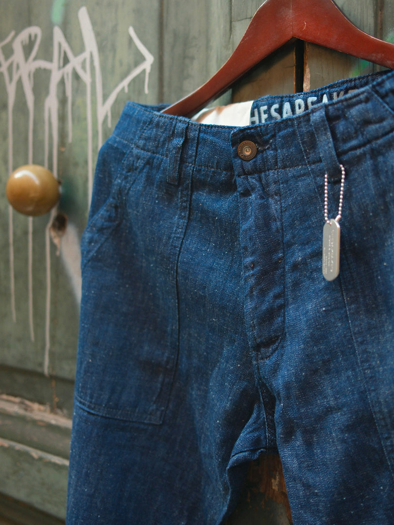 Chesapeake's Fatigue Pant Denim Selvedge Graves Rinsed