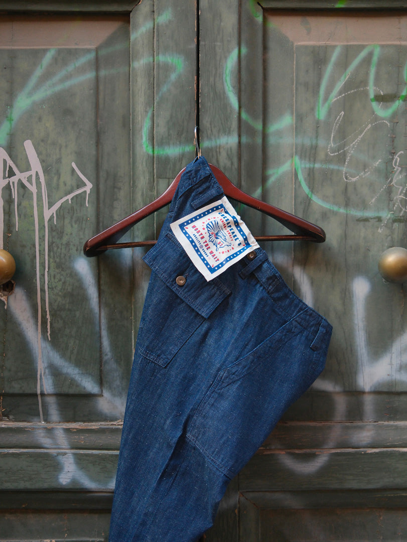 Chesapeake's Fatigue Pant Denim Selvedge Graves Rinsed