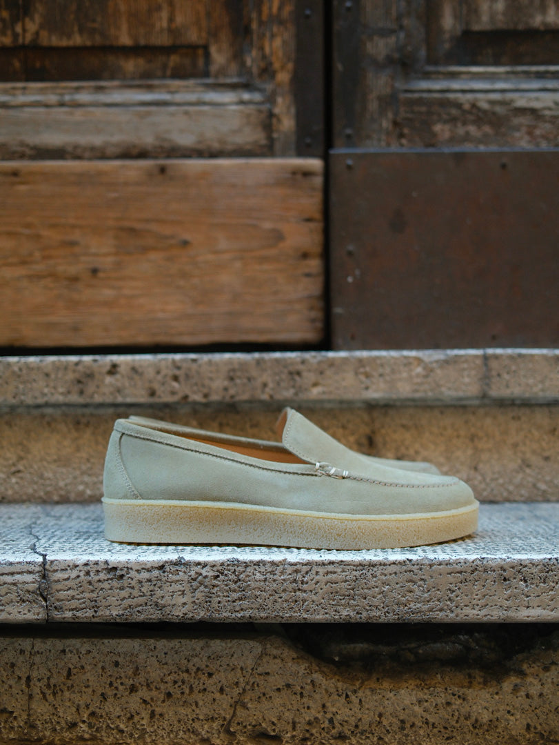 Manebì Suede Traveler Loafers Hamptons Forest