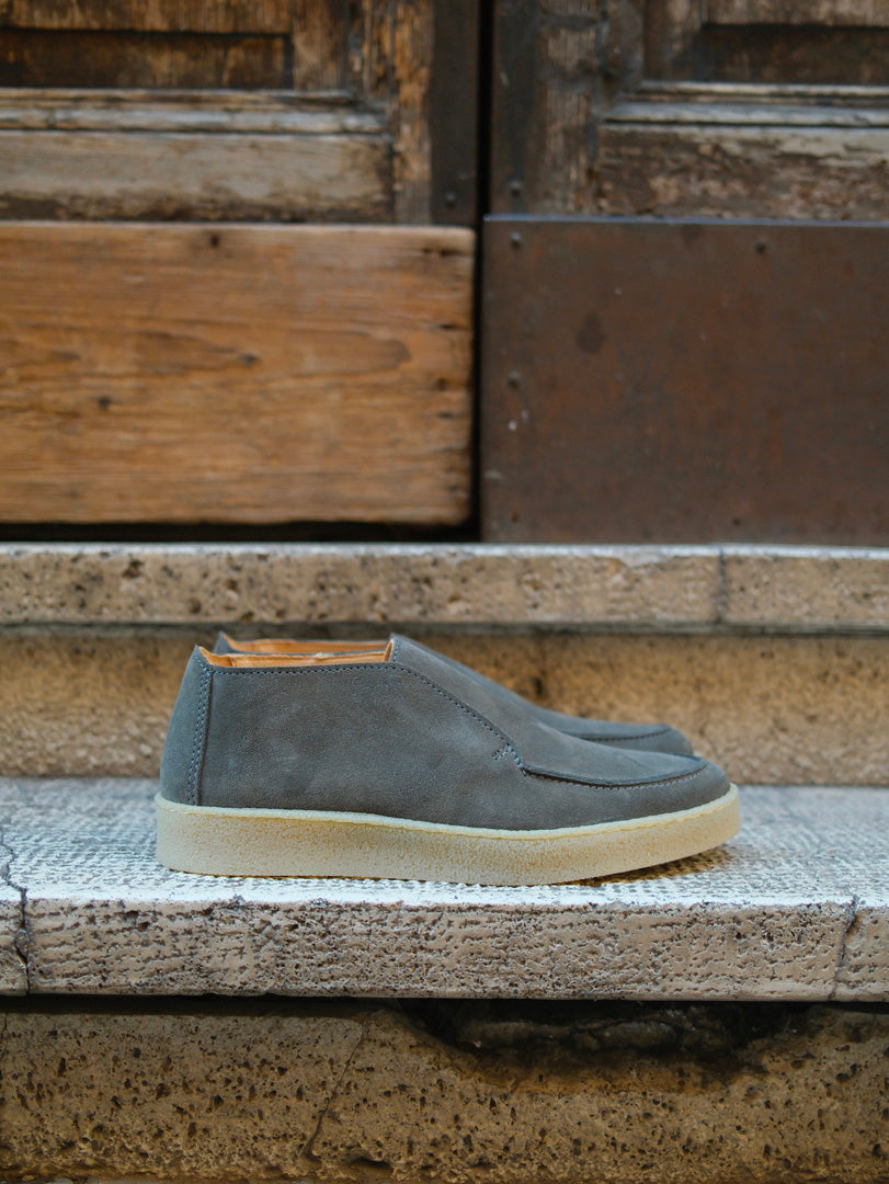 Manebì Old Money Suede Traveler Ankle Boot Hamptons Carbon Grey