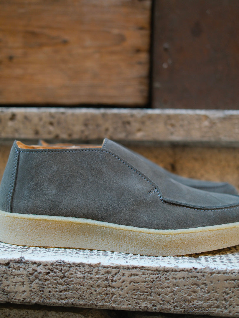 Manebì Old Money Suede Traveler Ankle Boot Hamptons Carbon Grey