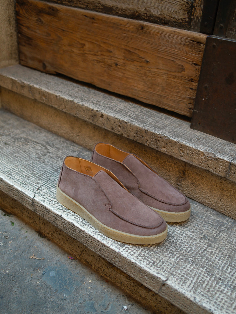 Manebì Old Money Suede Traveler Ankle Boot Hamptons Moka