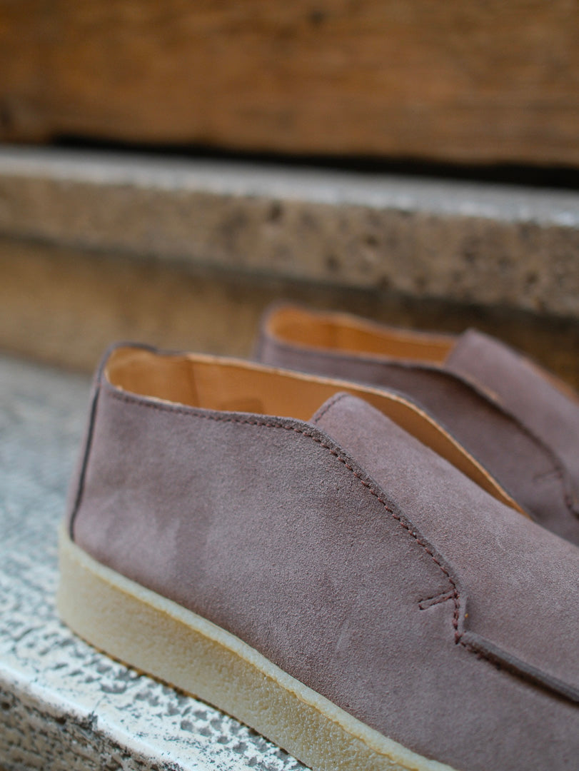 Manebì Old Money Suede Traveler Ankle Boot Hamptons Moka