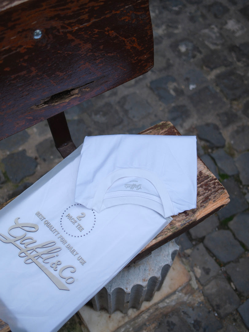 Gaffi & Co. Pack Basic Tee Bianco