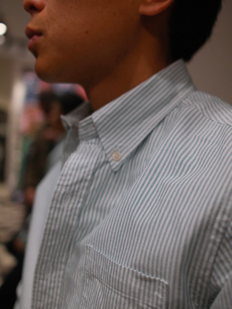 Gaffi & Co. Camicia Oxford Riga Verde SH101