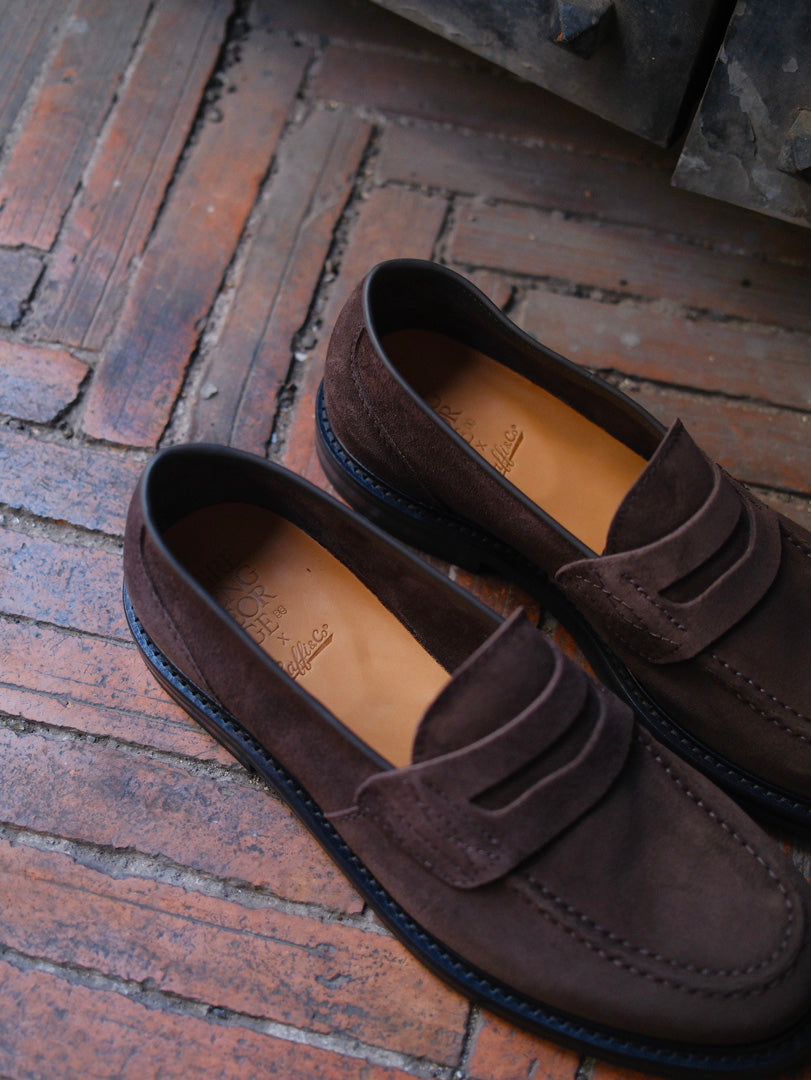 Green George x Gaffi & Co. Mocassino Suede Testa di Moro