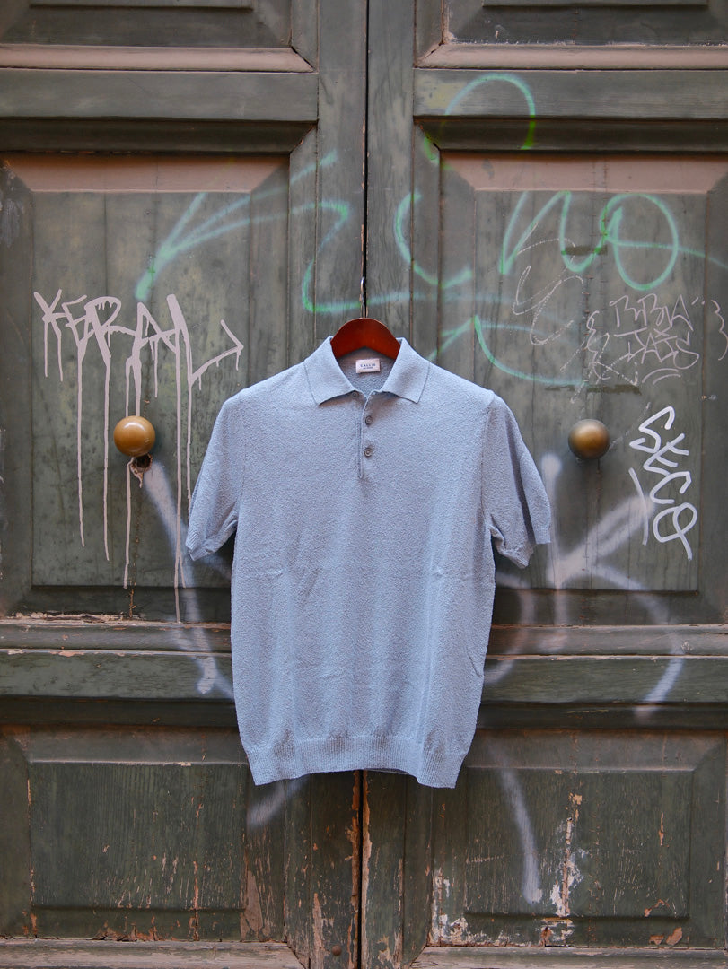 Gallia Knit Project Polo James Celeste