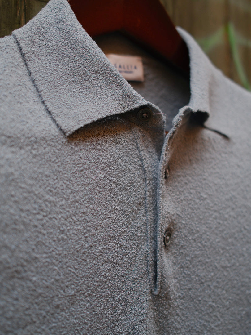 Gallia Knit Project Polo James Celeste