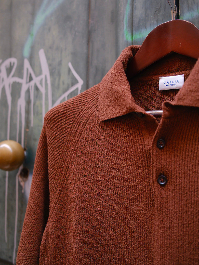 Gallia Knit Project Polo Kost Tabacco