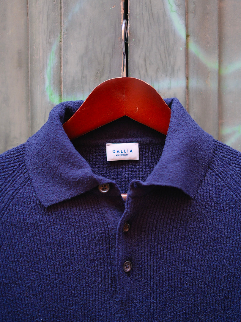 Gallia Knit Project Polo Kost Blu