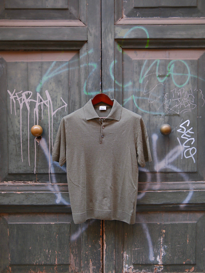 Gallia Knit Project Polo Kurt Lino/Cotone Verde