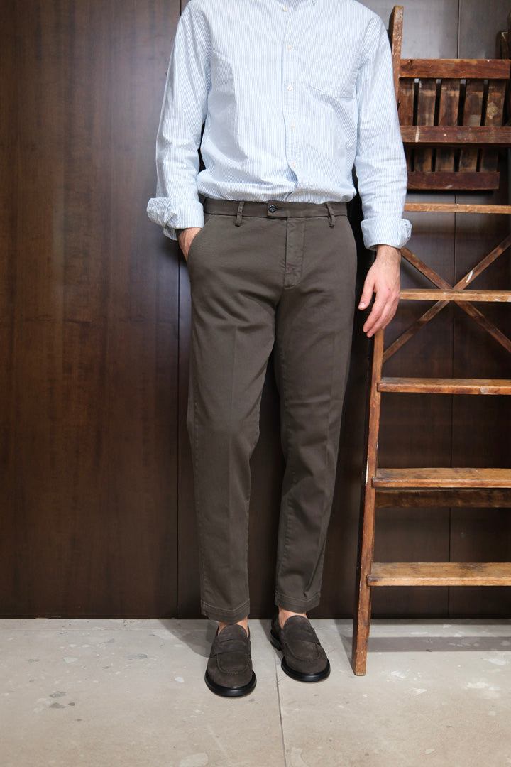 Gaffi & Co. Pantalone Cesare Canvas Moro