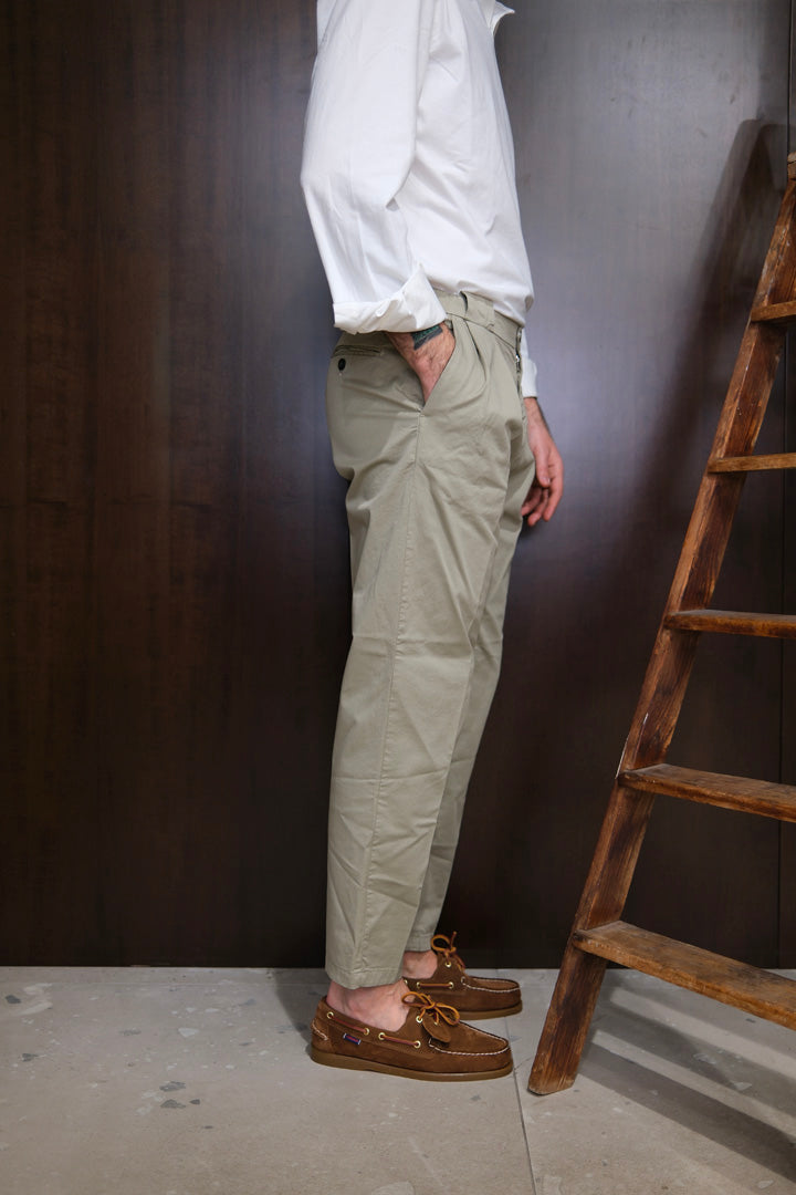 Gaffi & Co. Pantalone Osaka Pence Popeline Argilla