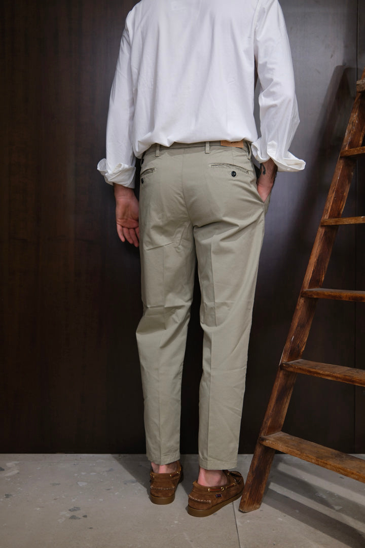 Gaffi & Co. Pantalone Osaka Pence Popeline Argilla