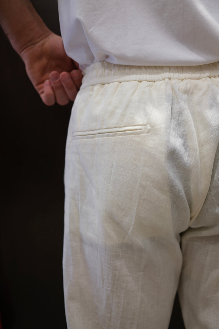 Gaffi & Co. Pantalone Jerry Lino Panna