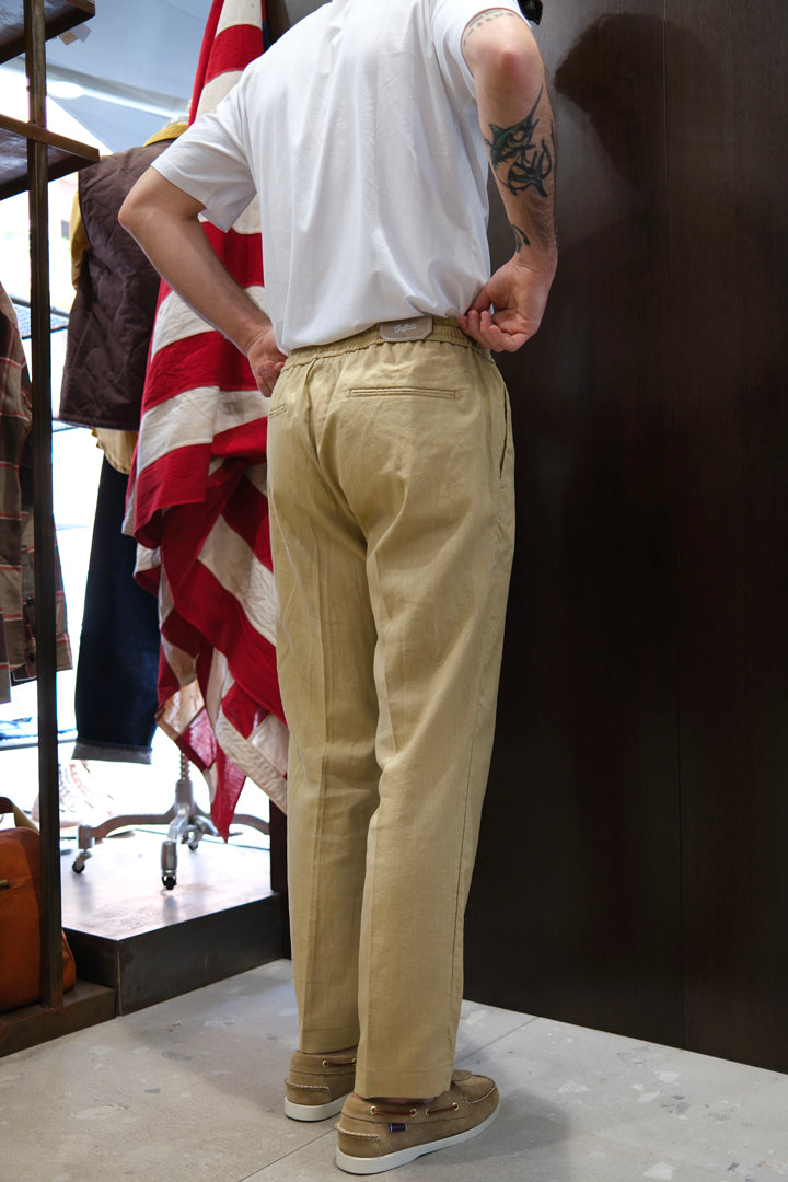 Gaffi & Co. Pantalone Jerry Lino Beige