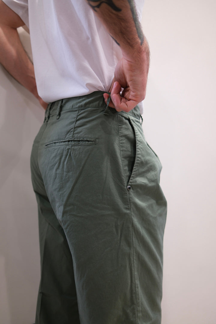 White Sand Pantalone Pence Oliva 26SU04