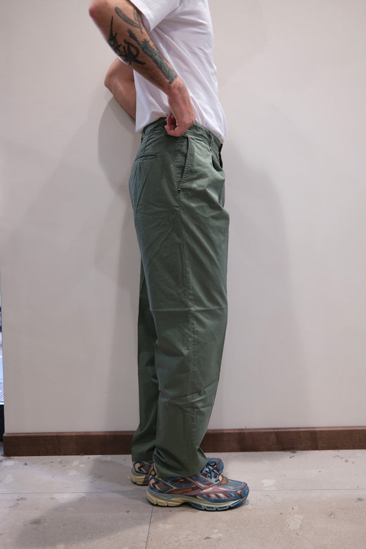 White Sand Pantalone Pence Oliva 26SU04