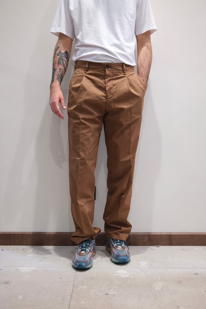 White Sand Pantalone Pence Sammy Tabacco 26SU04