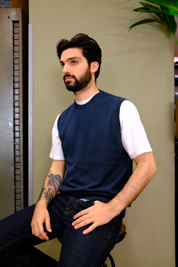 Gaffi & Co. Gilet Cotone Blu