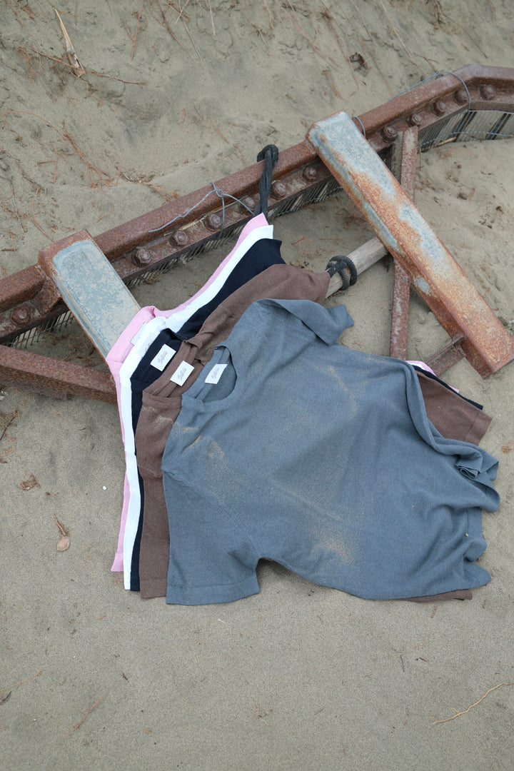 Gaffi & Co. T-Shirt Lino/Cot Marrone