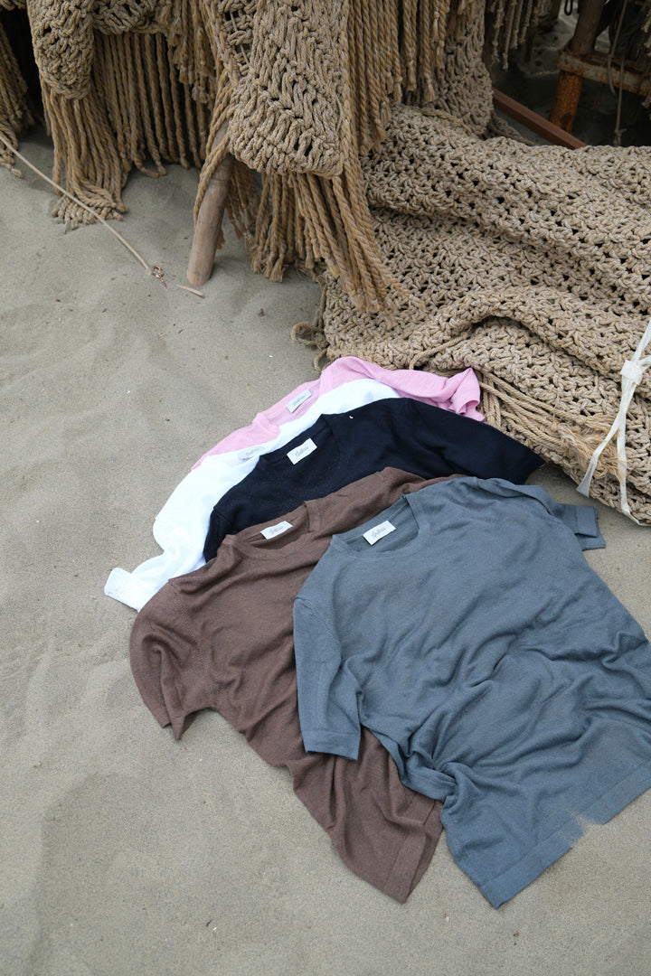 Gaffi & Co. T-Shirt Lino/Cot Piombo