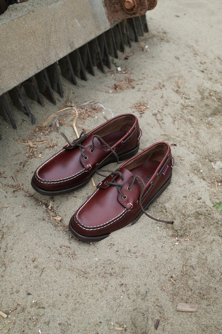 Sebago Docksides Portland Waxed Dk Brown