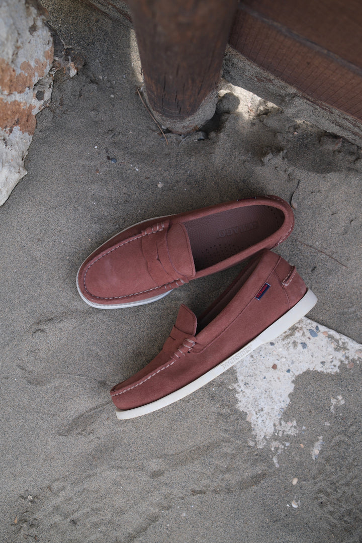Sebago Docksides Dan Boat Flesh Out Dk Brown