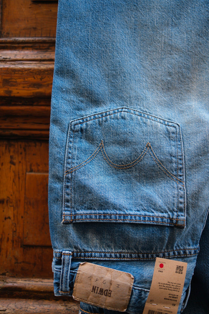 Edwin Loose Fit Japan Blue Tessuto Light