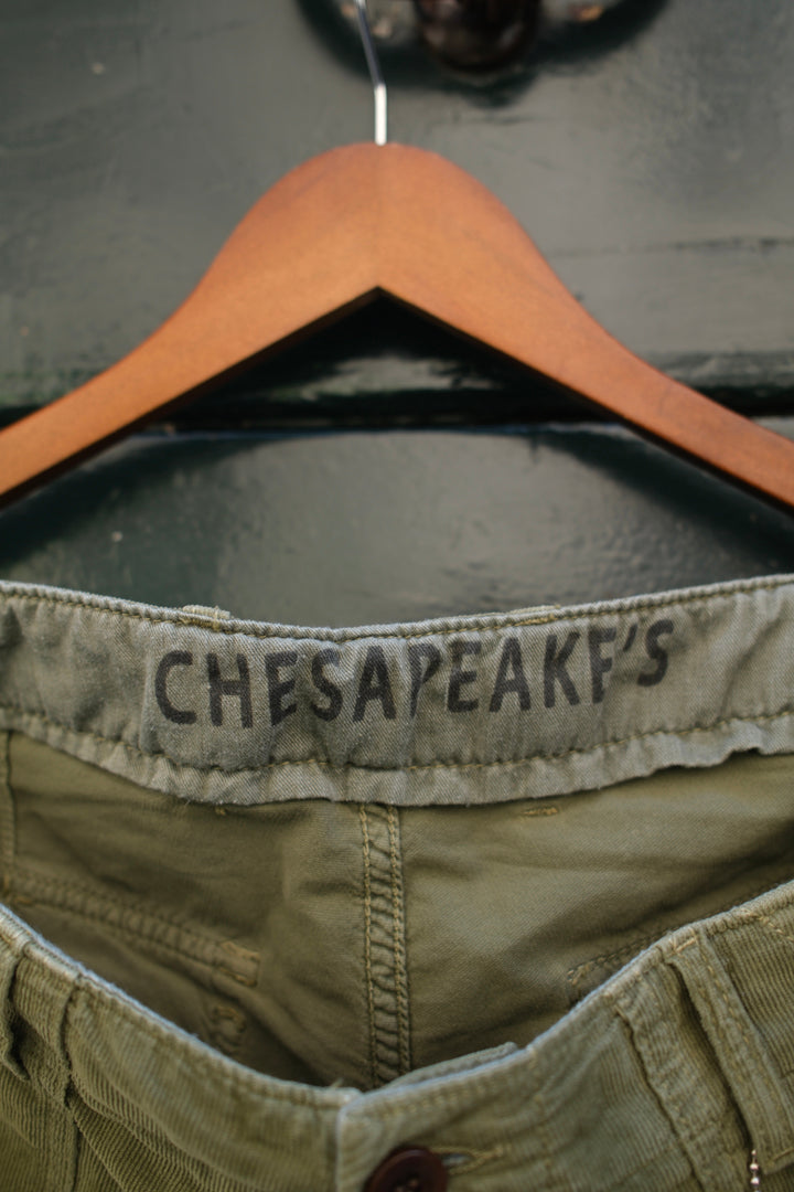 Chesapeake's Fatigue Short Corduroy Shannon Military Green
