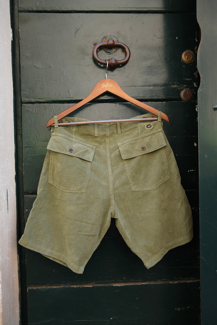 Chesapeake's Fatigue Short Corduroy Shannon Military Green