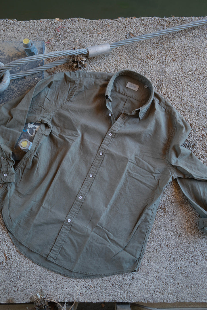 Gaffi & Co. Camicia Lino & Cotone Oliva