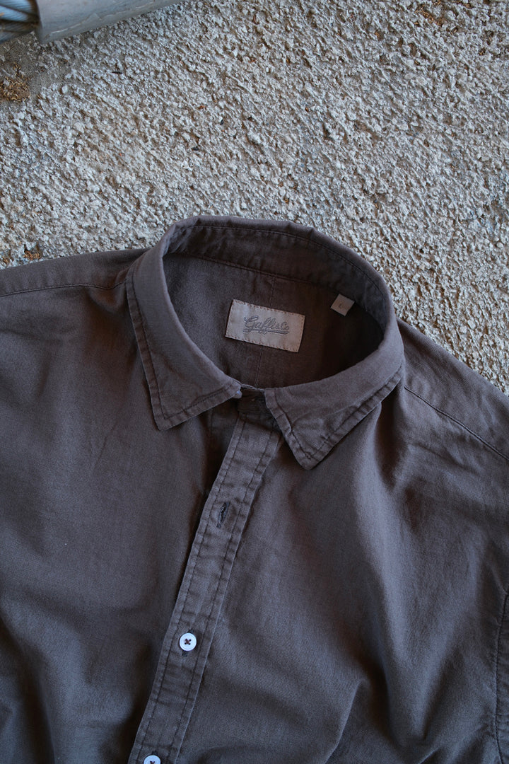 Gaffi & Co. Camicia Lino & Cotone Caffè