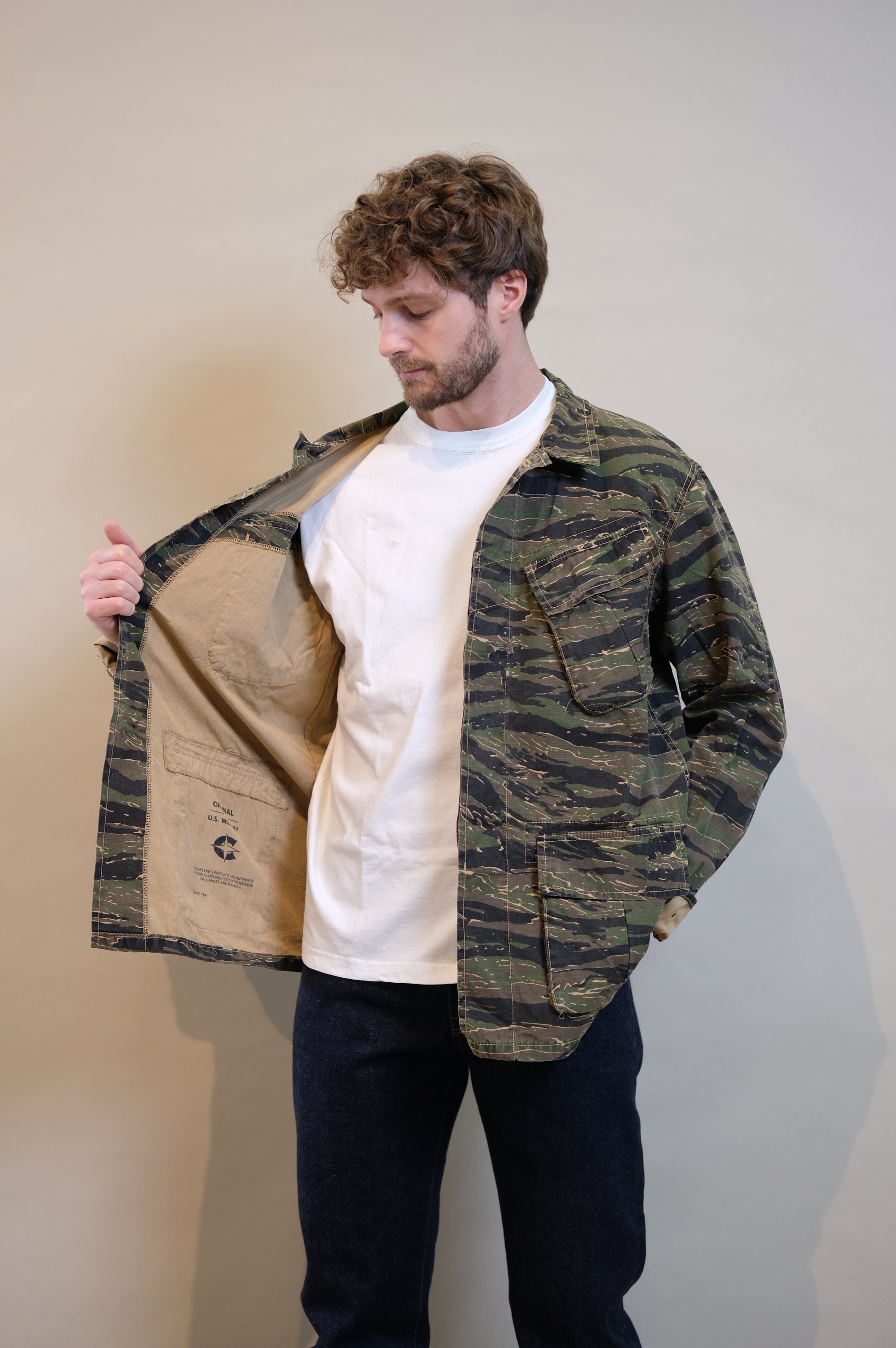 Chesapeake's Jungle Jacket Intrepid Tiger Stripe