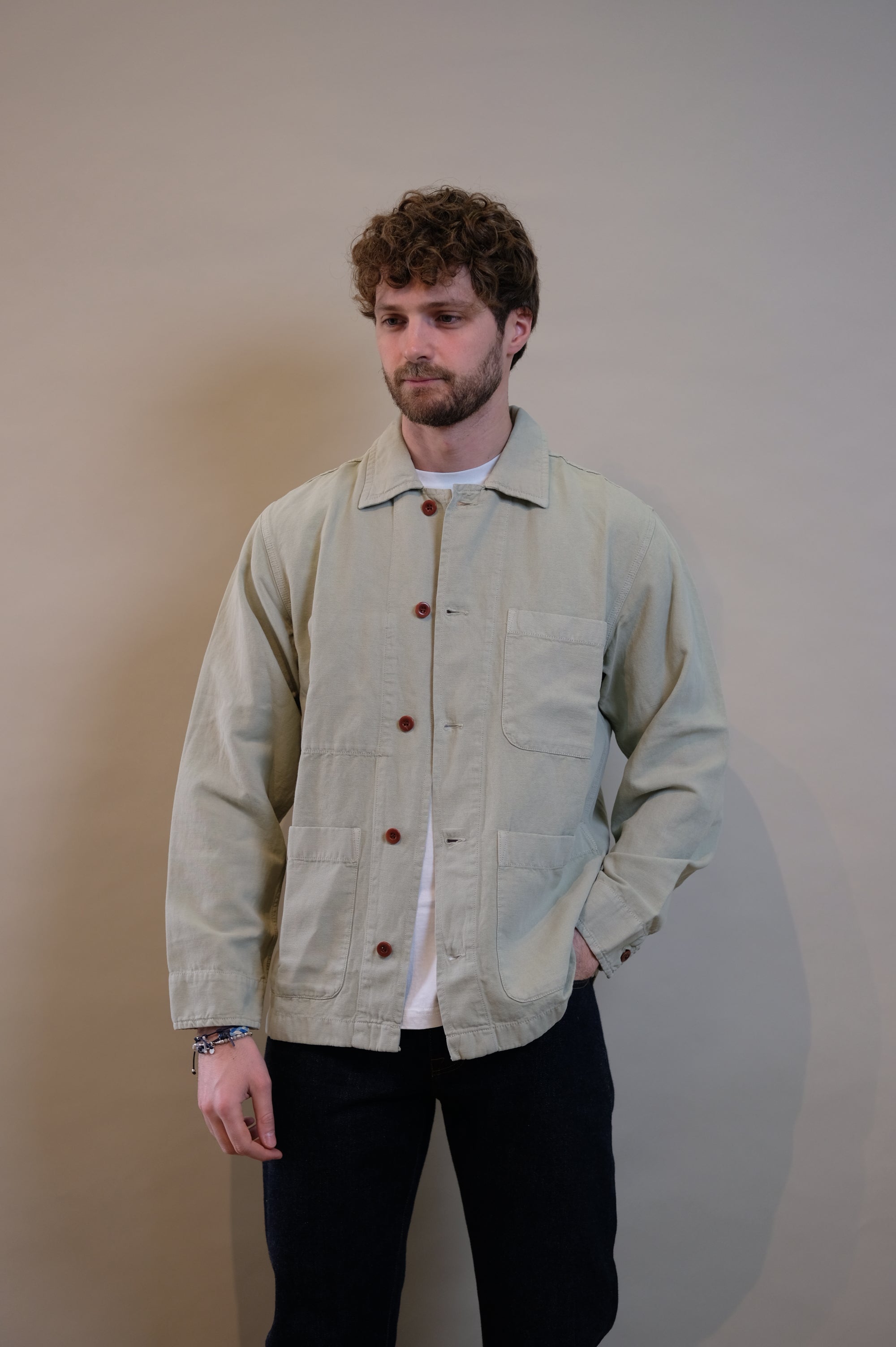 Chesapeake's Work Jacket Linen St.Malo Sage