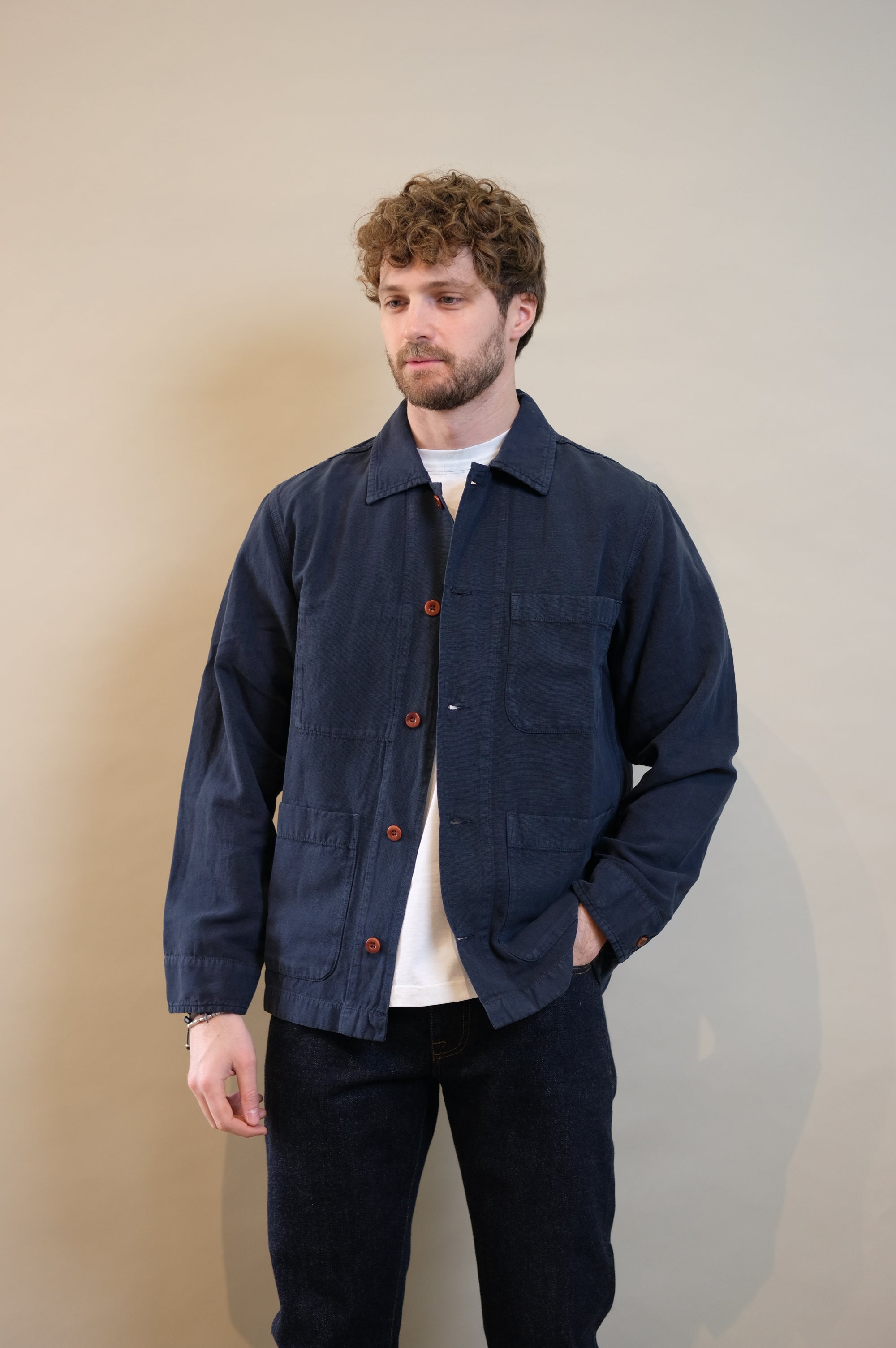 Chesapeake's Work Jacket Linen St.Malo Navy