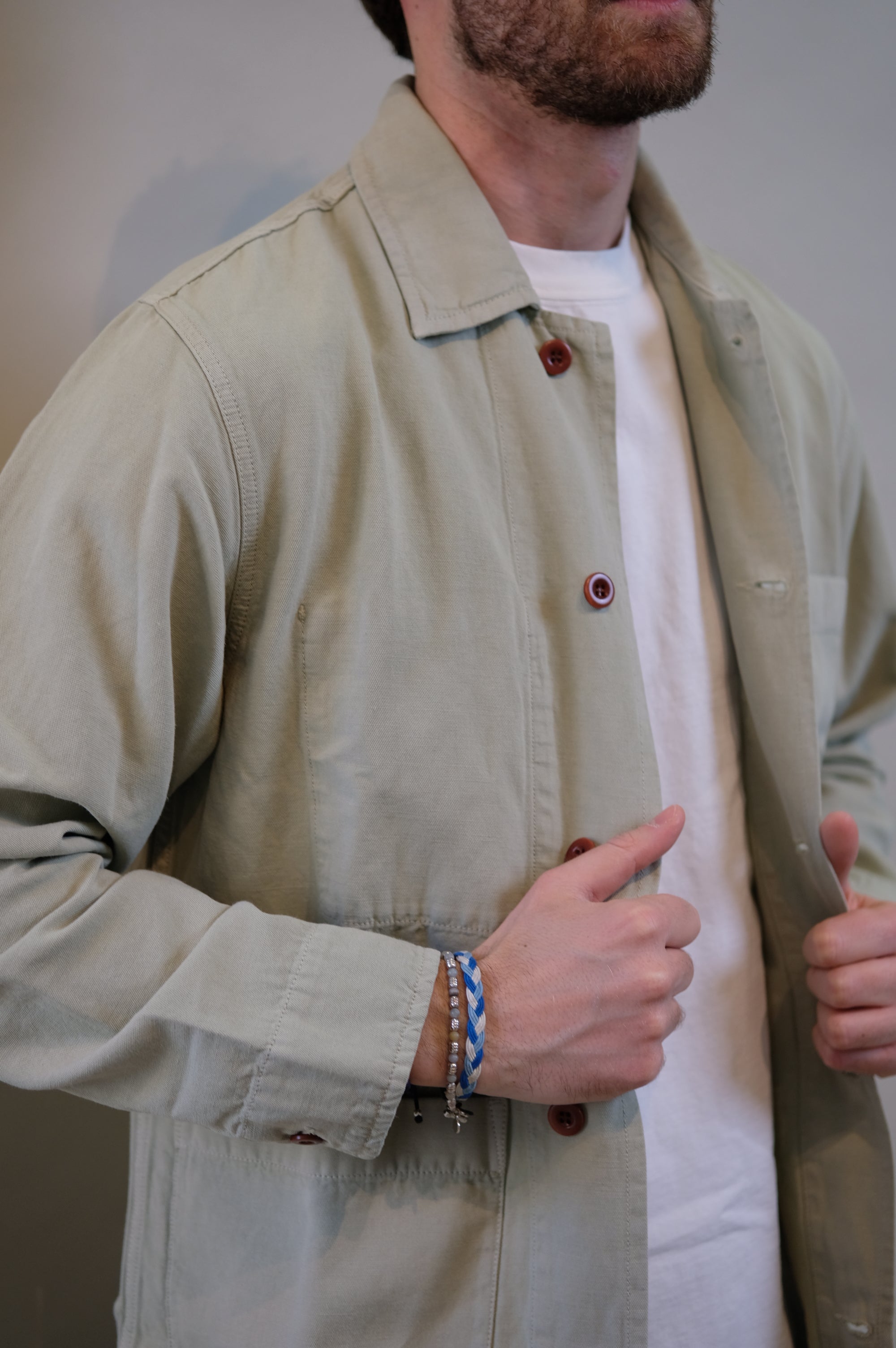 Chesapeake's Work Jacket Linen St.Malo Sage