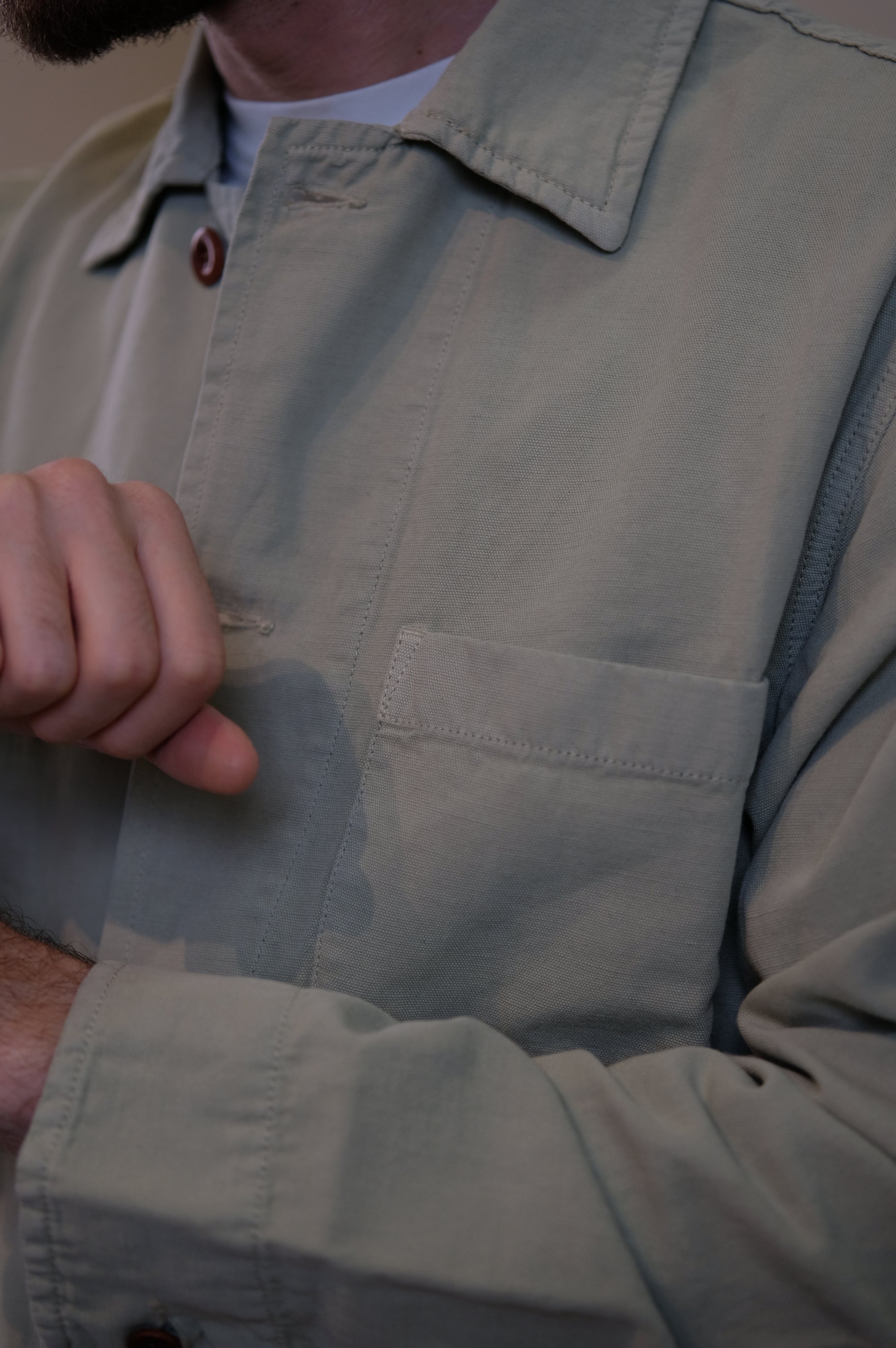 Chesapeake's Work Jacket Linen St.Malo Sage