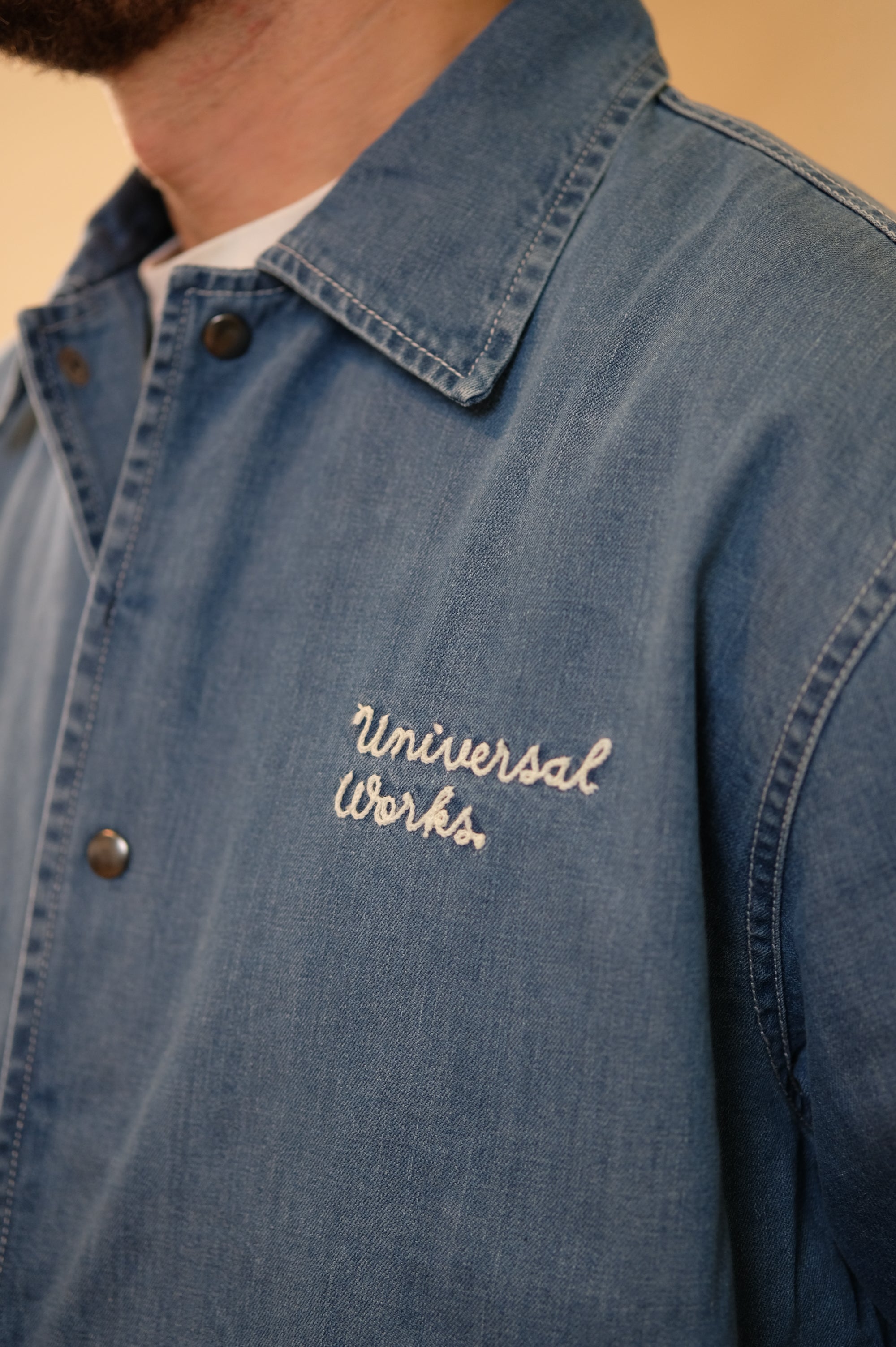 Universal Works Head Coach Jacket Washed Indigo